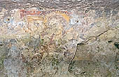 Sicily, Cava Ispica - Complesso del Cuozzo - Grotta della Madonna, pannello devozionale con la Mater Domini Eleusa 